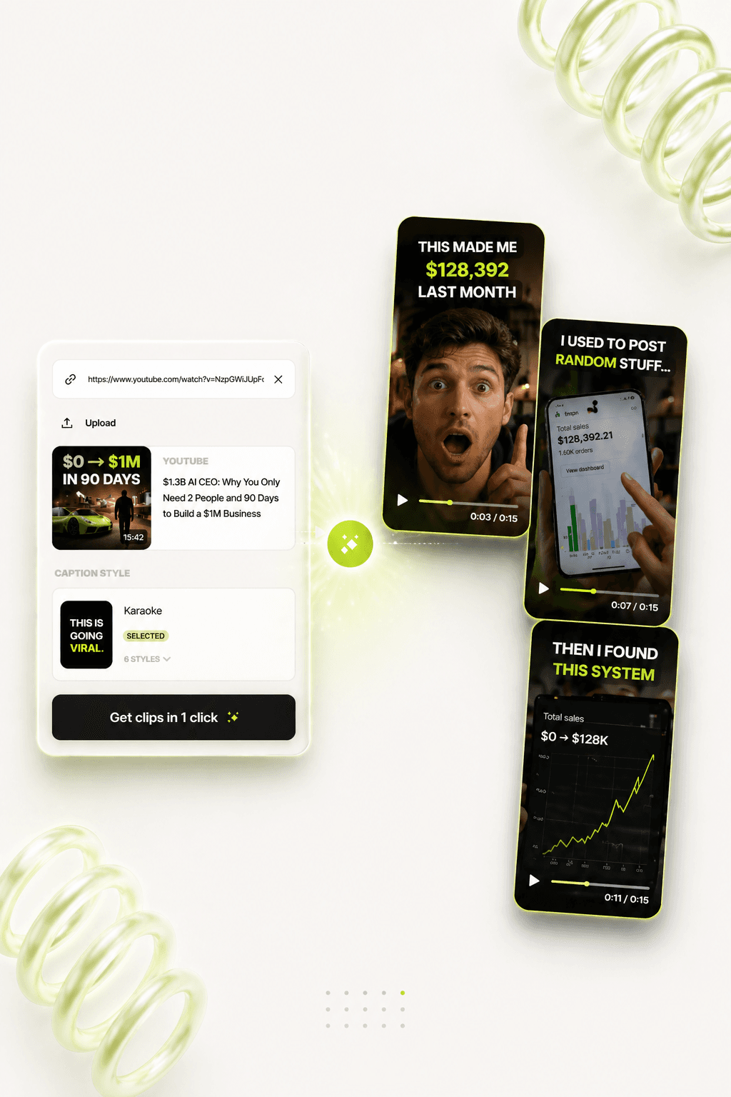 DumbSMM clip review interface for long-form video repurposing